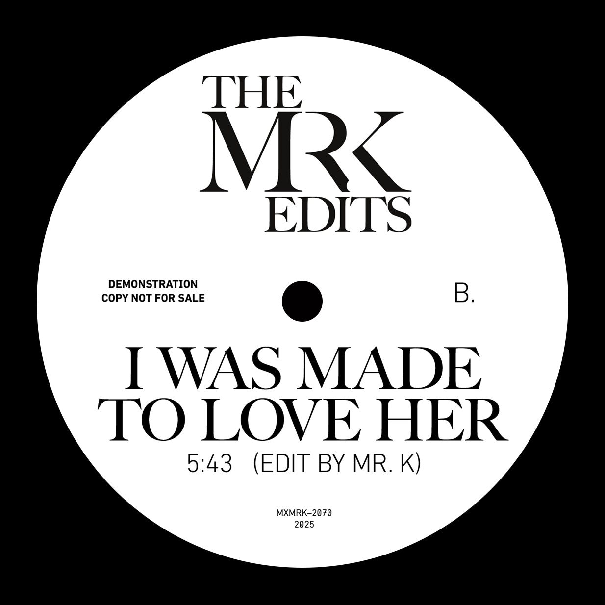 The Mr. K Edits - Master Blaster / I Was Made To Love Her -RSD LIMITED-