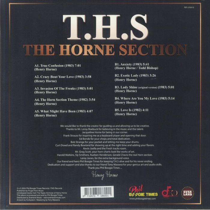 T.H.S (The Horne Section) – The Unreleased Album