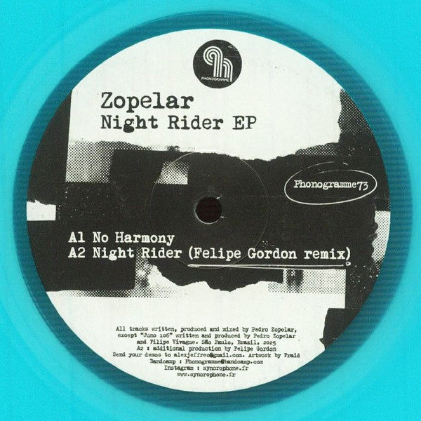 Zopelar – Night Rider EP (Incl.Felipe Gordon Remix)