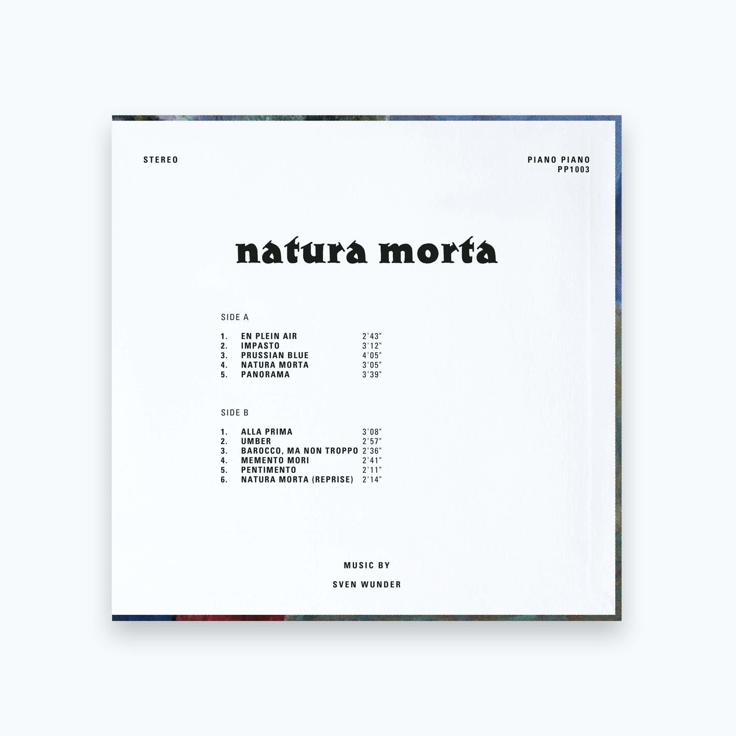 Sven Wunder – Natura Morta