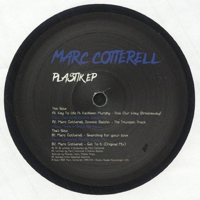 Marc Cotterell - Plastik EP (feat Micky More & Andy Tee remix)