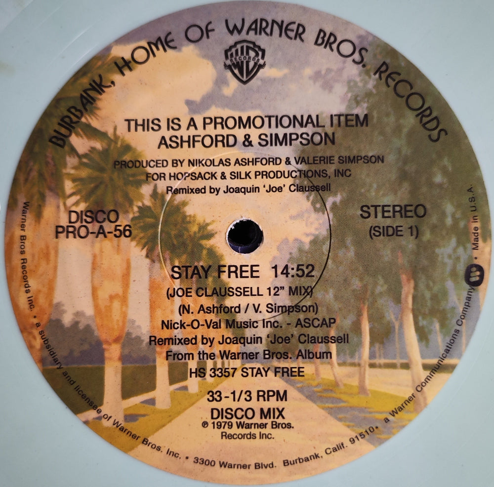 Ashford & Simpson - Stay Free (Joe Claussell Remix) - Recut remastered Seafoam Green Vinyl