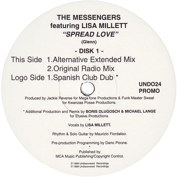 The Messengers Featuring Lisa Millett – Spread Love