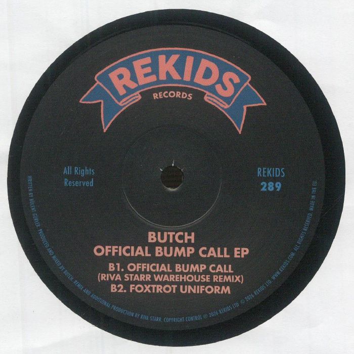Butch - Official Bump Call EP (incl. Riva Starr Remix)【近日入荷予定】