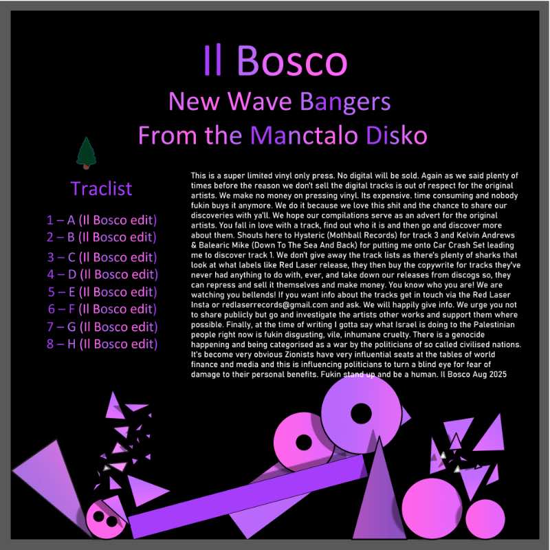 Il Bosco - New Wave Banger From The Manctalo Disko