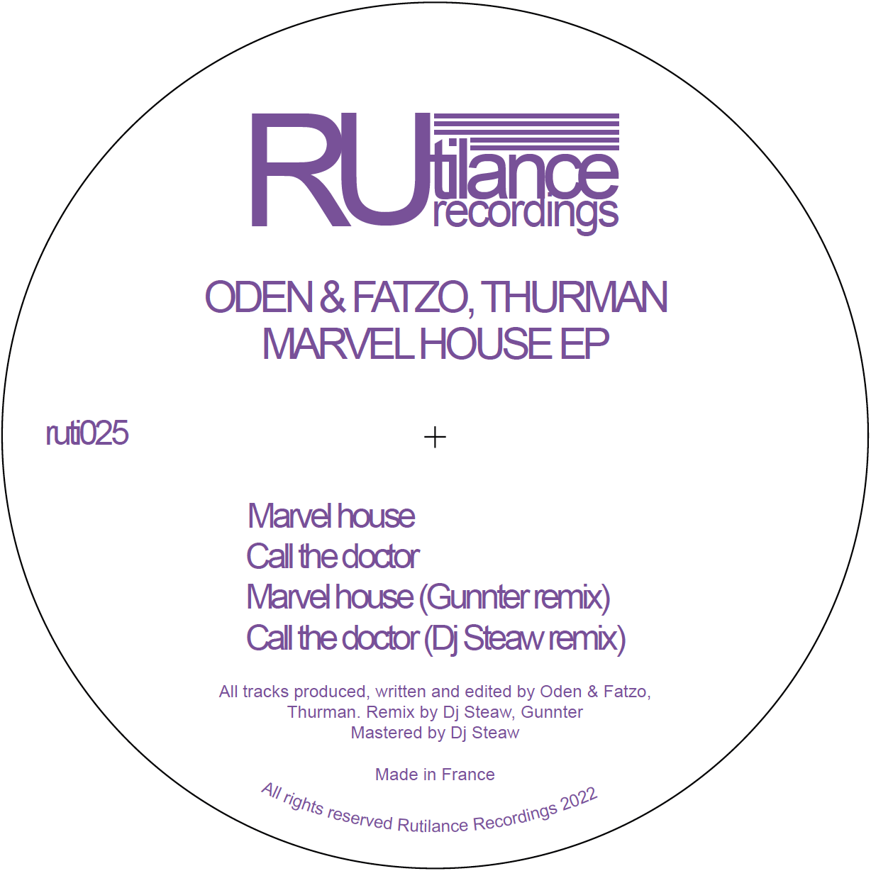 Oden & Fatzo, Thurman – Marvel House EP