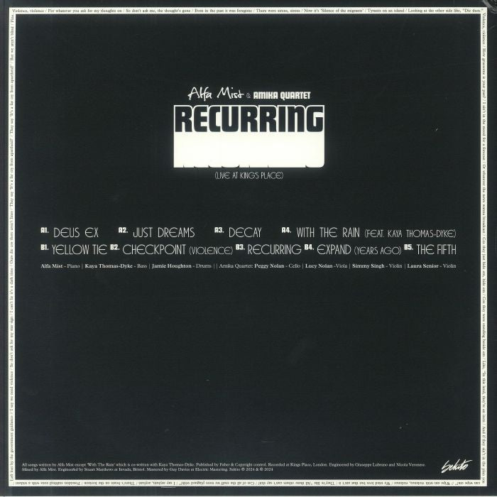 Alfa Mist & Amika Quartet – Recurring (Live At King's Place)