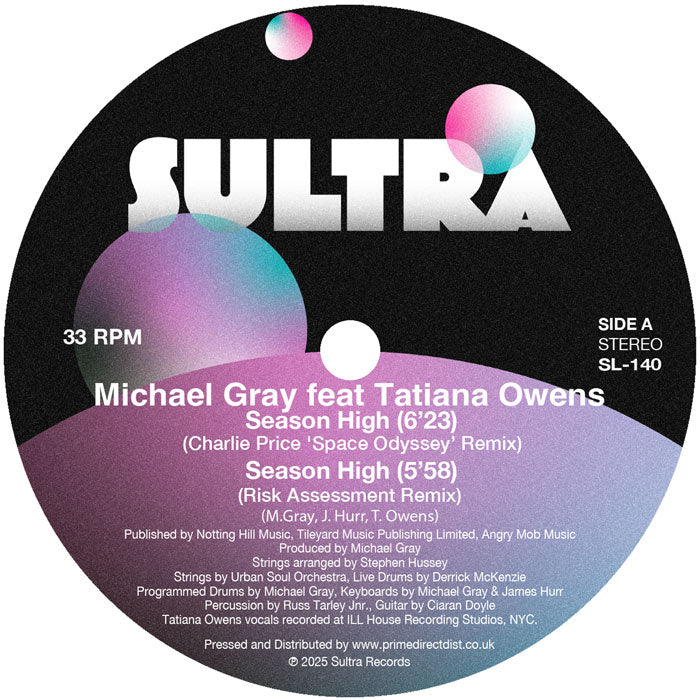 Michael Gray / Antonello Ferrari Featuring Tatiana Owens & Sulene Fleming - Season High / Music of Life - Remixes