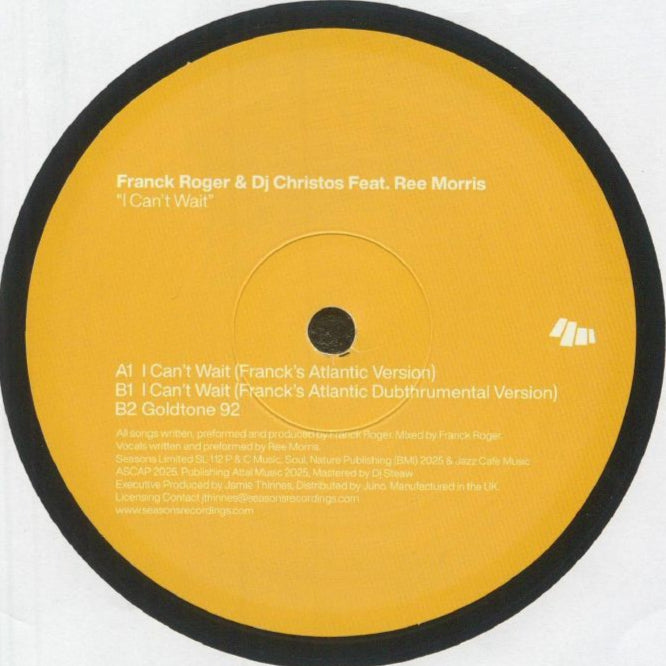 Franck Roger / DJ Christos feat. Ree Morris - I Can't Wait