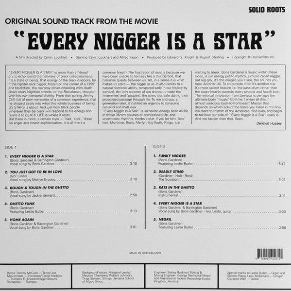 Boris Gardiner – Every Nigger Is A Star (Original Motion Picture Soundtrack)