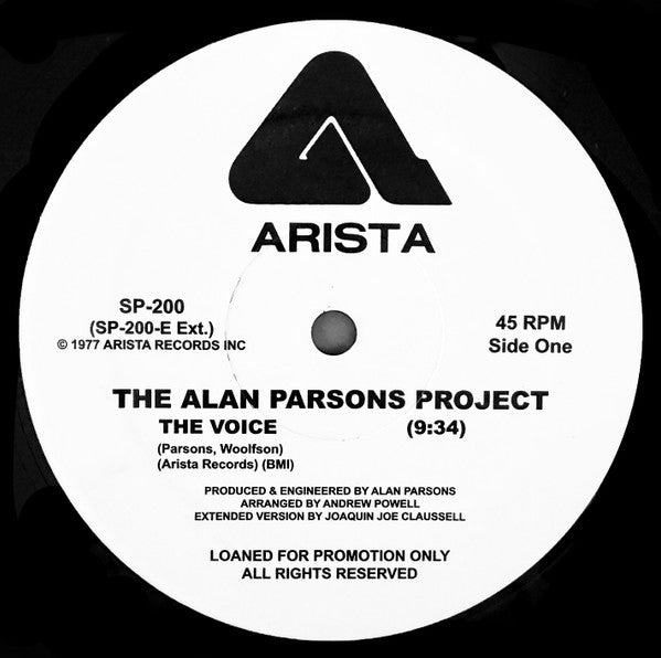 The Alan Parsons Project – The Voice/ I Wouldn't Want To Be Like You (Joaquin Joe Claussell Remixes)