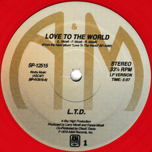 L.T.D. - Love To The World (inc. Joey Negro Remix)