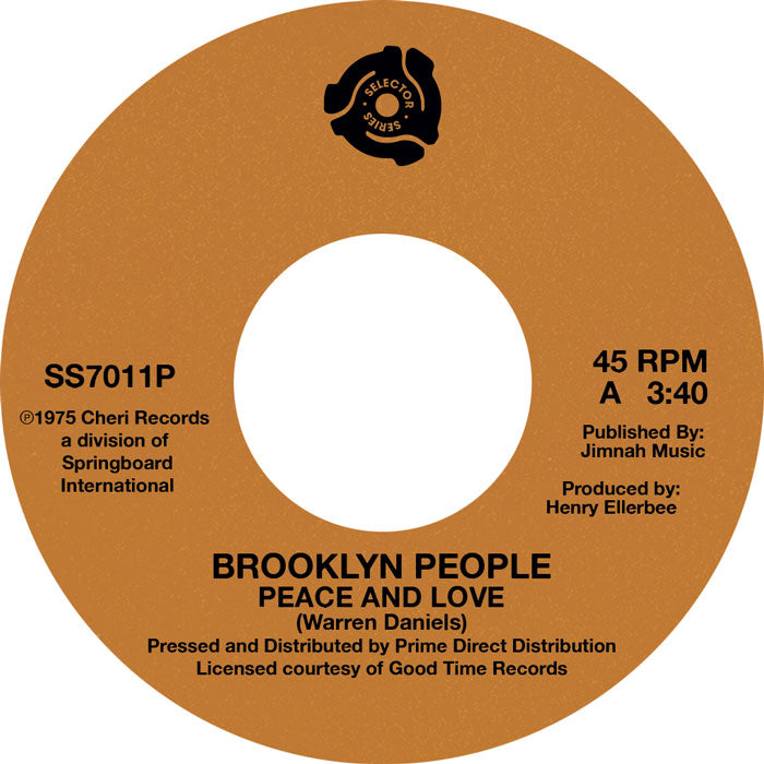 Brooklyn People - Peace and Love / Wreck -RSD LIMITED-