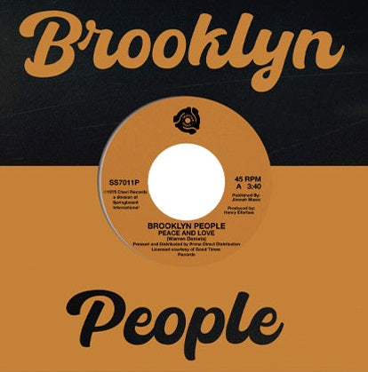 Brooklyn People - Peace and Love / Wreck -RSD LIMITED-