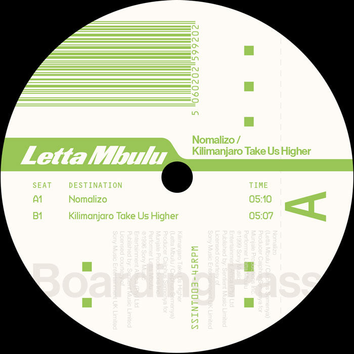 Letta Mbulu - Nomalizo / Kilimanjaro Take Us Higher