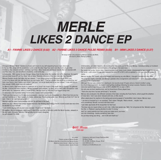 Merle - Likes 2 Dance EP【近日入荷予定】