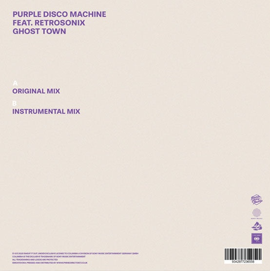 Purple Disco Machine Featuring Retrosonix - Ghost Town