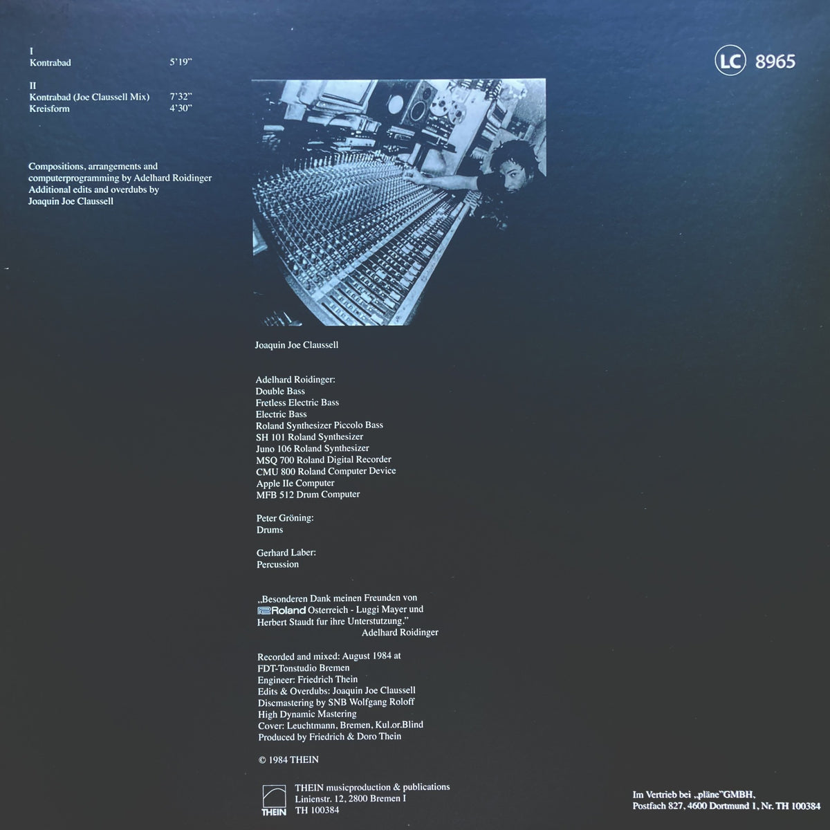 Adelhard Roidinger – Computer & Jazz Project 1.5 (inc. Joe Claussell Mix)【近日入荷予定】