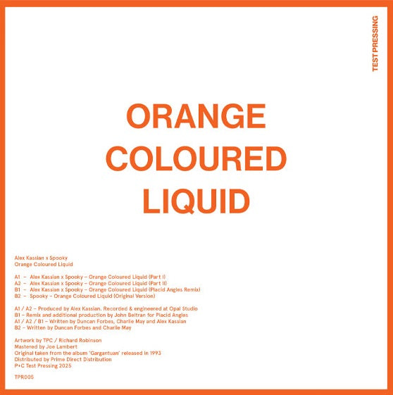 Alex Kassian x Spooky x Placid Angles – Orange Coloured Liquid