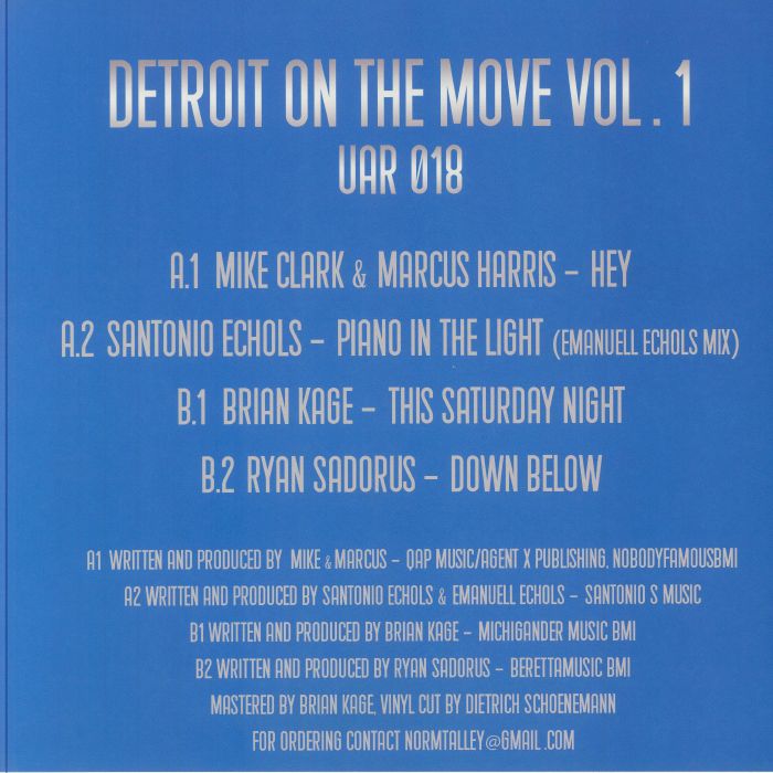 Various – Detroit On The Move Vol. 1