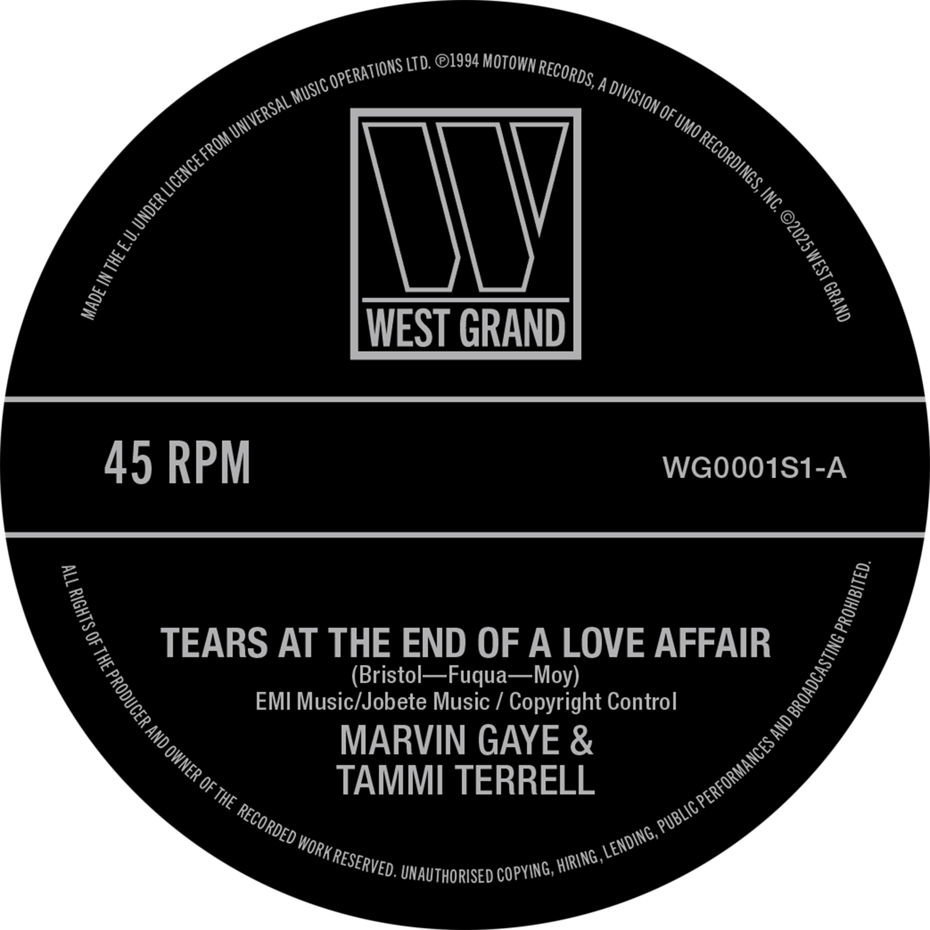 Marvin Gaye / Tammi Terrell / Kim Weston - Tears At The End Of A Love Affair / Just Too Much To Hope For