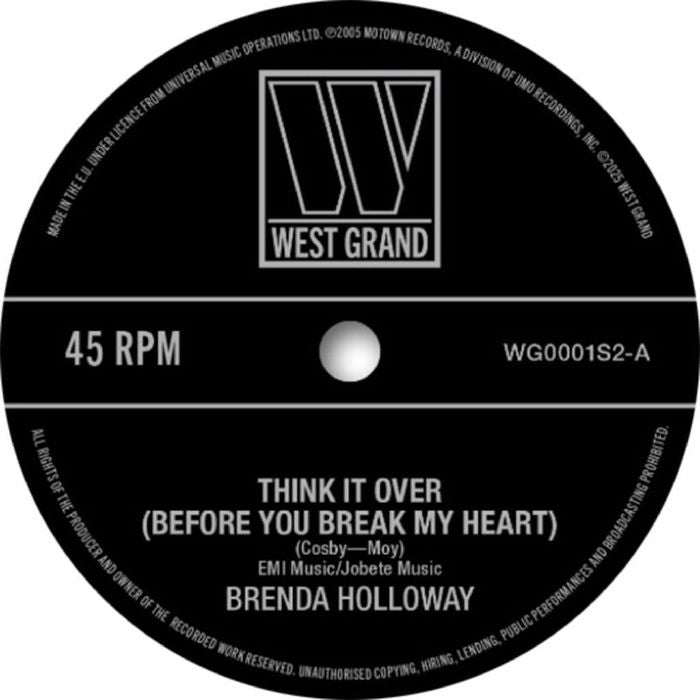 Brenda Holloway / Earl Van Dyke & The Soul Brothers - Think It Over (Before You Break My Heart)