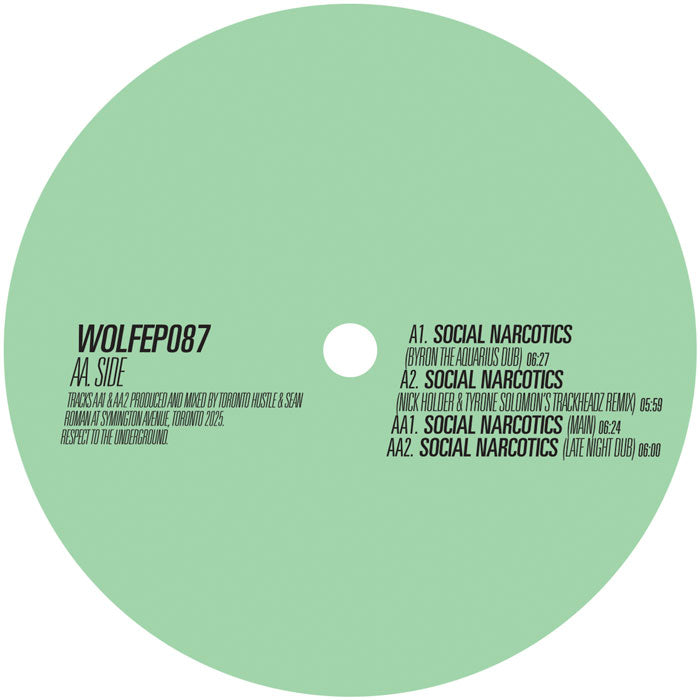 Toronto Hustle & Sean Roman - Social Narcotics【近日入荷予定】