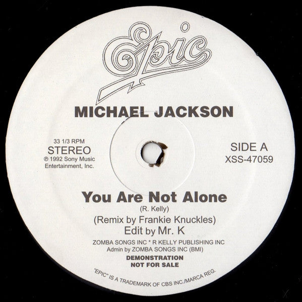 Michael Jackson / Lil' Louis – You Are Not Alone / Club Lonely (Danny Krivit Edits)
