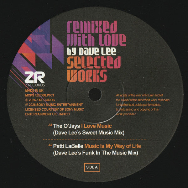 Dave Lee / Various – Remixed With Love By Dave Lee (Selected Works)【近日入荷予定】