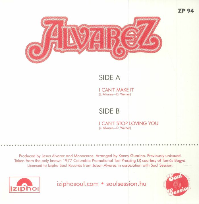 Alvarez – I Can’t Make It