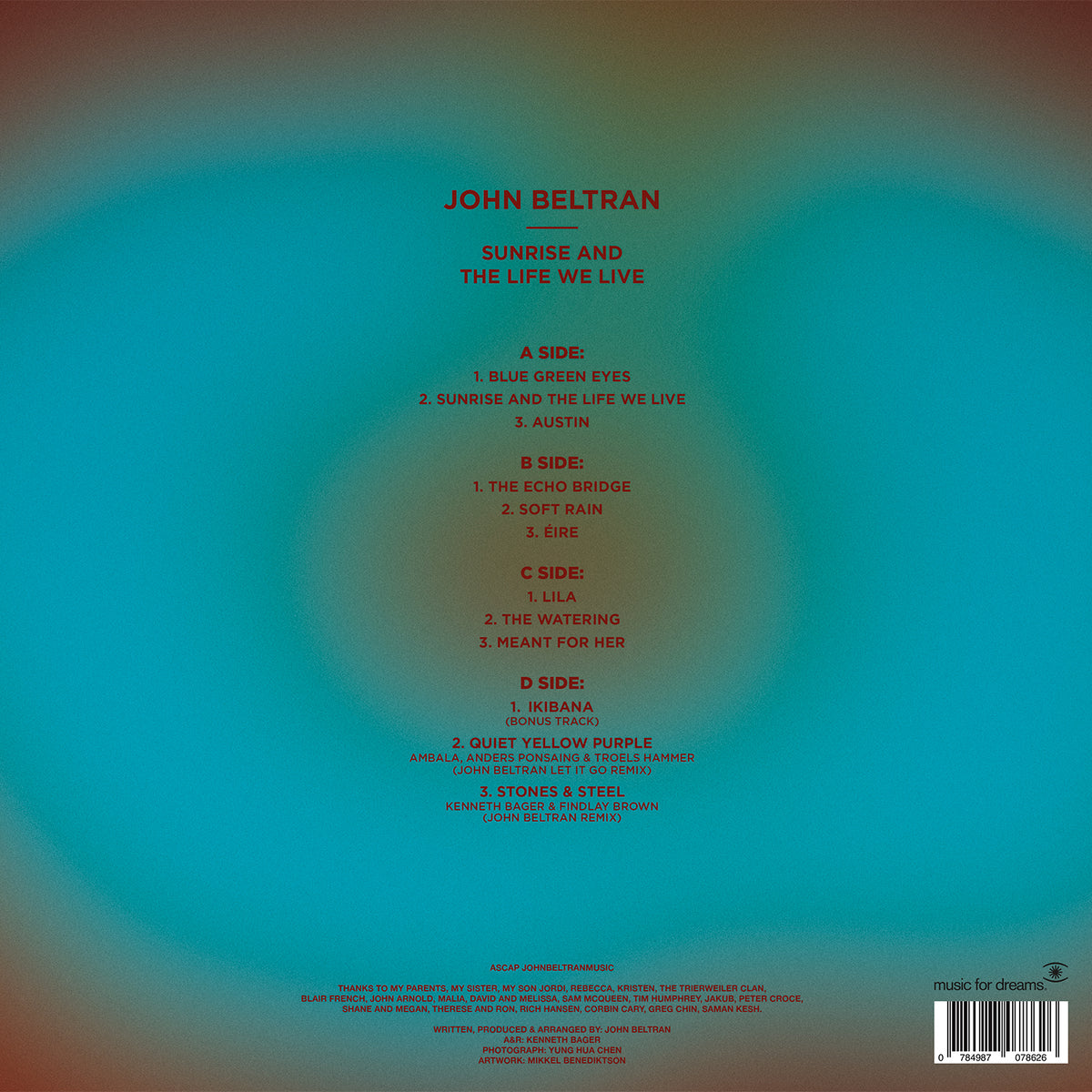 John Beltran - Sunrise And The Way We Live【近日入荷予定】