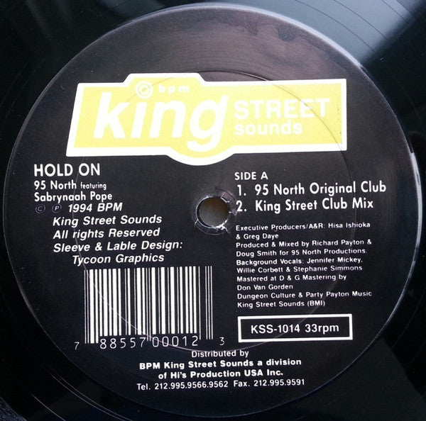 95 North Featuring Sabrynaah Pope – Hold On (USED)