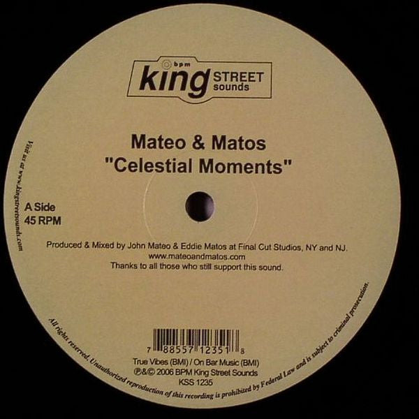 Mateo & Matos – Celestial Moments / The Keys (USED)