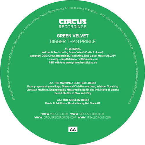 Green Velvet – Bigger Than Prince