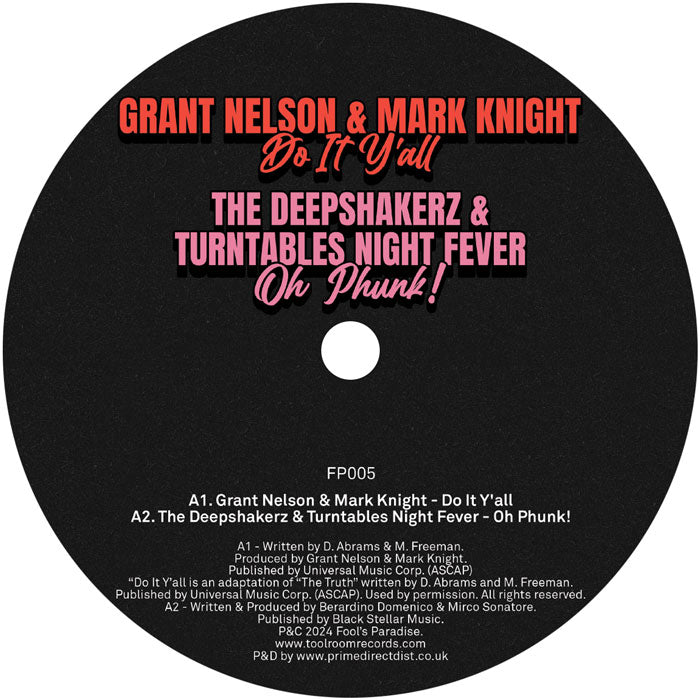 Mark Knight / Grant Nelson / Deepshakerz / Richard Earnshaw Featuring Sebb Junior - Fool’s Paradise Sampler Vol. 4