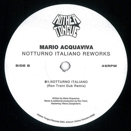 Mario Acquaviva – Notturno Italiano Reworks (Daniel Maunick & Alex Malheiros/Ron Trent Mixes)
