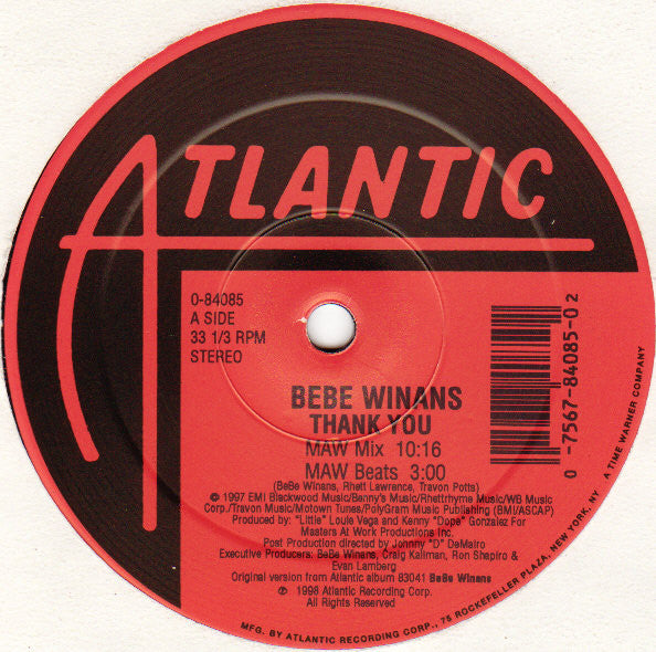BEBE WINANS / THANK YOU (USED)