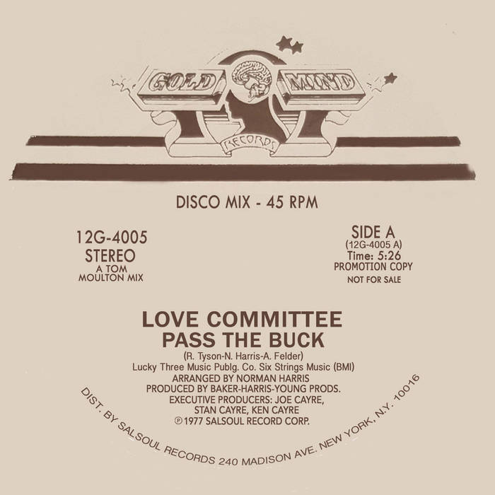 LOVE COMMITTEE / PASS THE BUCK-JOE CLAUSSELL UNOFFICIAL EDITS & OVERDUB MIX