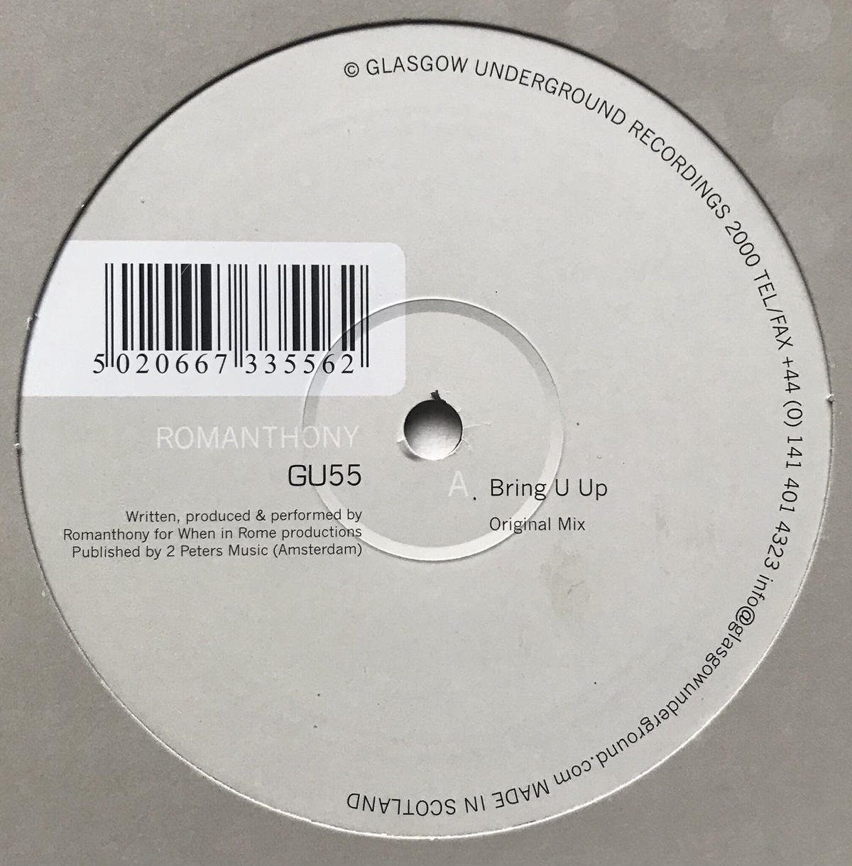 ROMANTHONY / BRING U UP (USED)