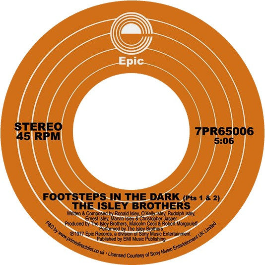 ISLEY BROTHERS / FOOTSTEPS IN THE DARK PTS 1 & 2 (7 inch) -RSD LIMITED-