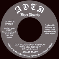 JEANIE TRACY / CAN I COME OVER AND PLAY WITH YOU TONIGHT(7 inch)