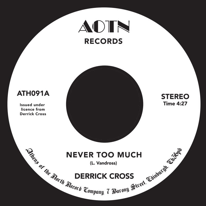 DERRICK CROSS / NEVER TOO MUCH (7 inch)