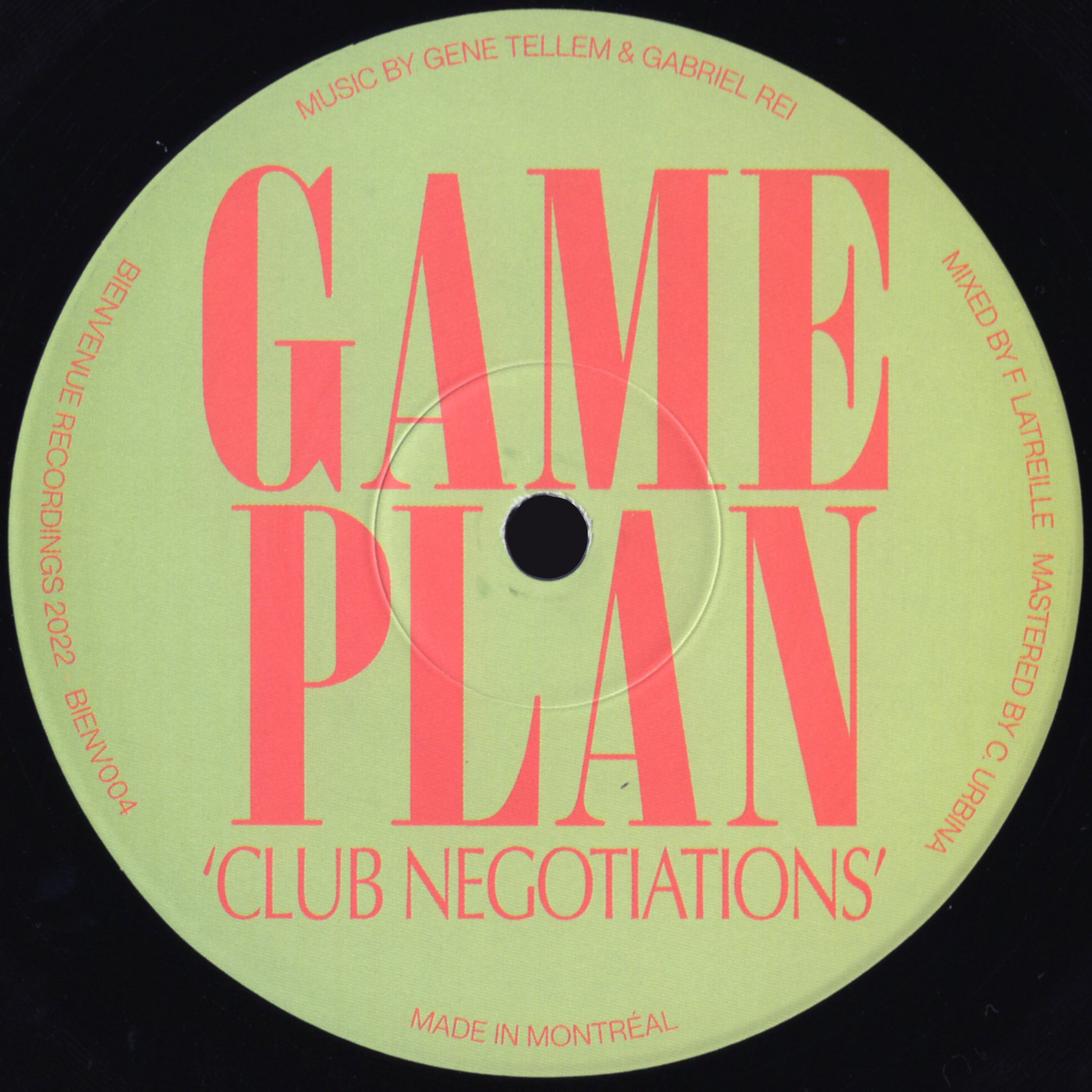 GAME PLAN / CLUB NEGOTIATIONS
