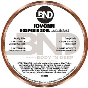 JOVONN / HESPERIA SOUL REMIXES