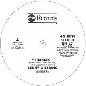 LENNY WILLIAMS / CHANGES - JOAQUIN JOE CLAUSSELL EDITS AND OVERDUBS VESION