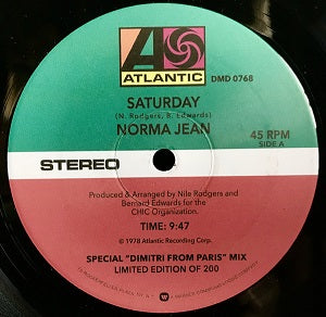 NORMA JEAN WRIGHT / SATURDAY - SPECIAL DIMITRI FROM PARIS REMIX