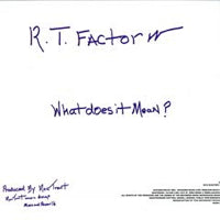RT FACTOR (RON TRENT) / WHAT DOES IT MEAN / WHO ARE WE?