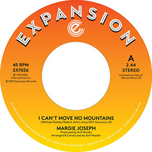 MARGIE JOSEPH / I CAN'T MOVE NO MOUNTAINS (7 inch)