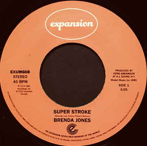 BRENDA JONES / SUPER STROKE / BIG MISTAKE (7 inch)