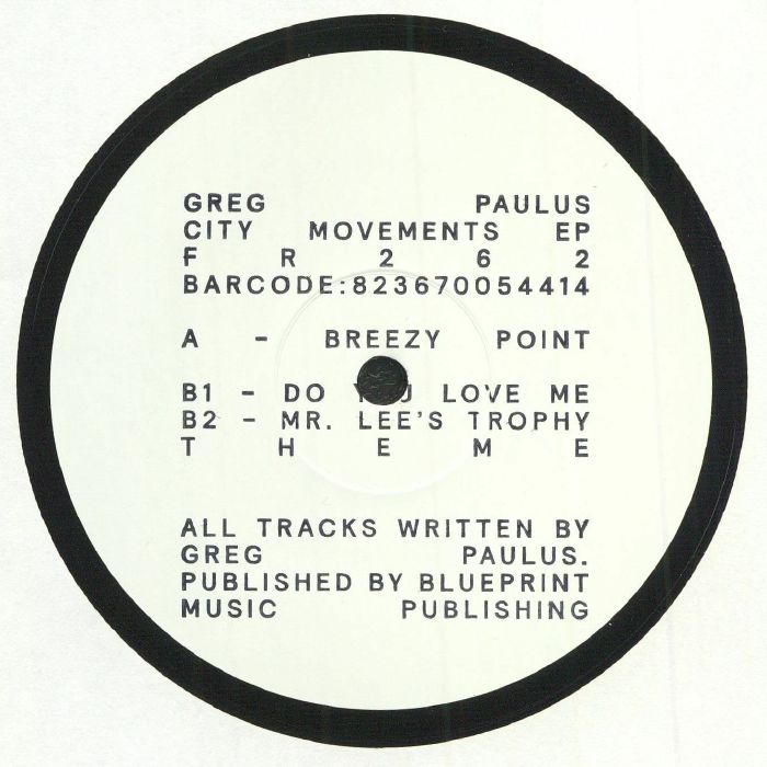 GREG PAULUS / CITY MOVEMENTS EP